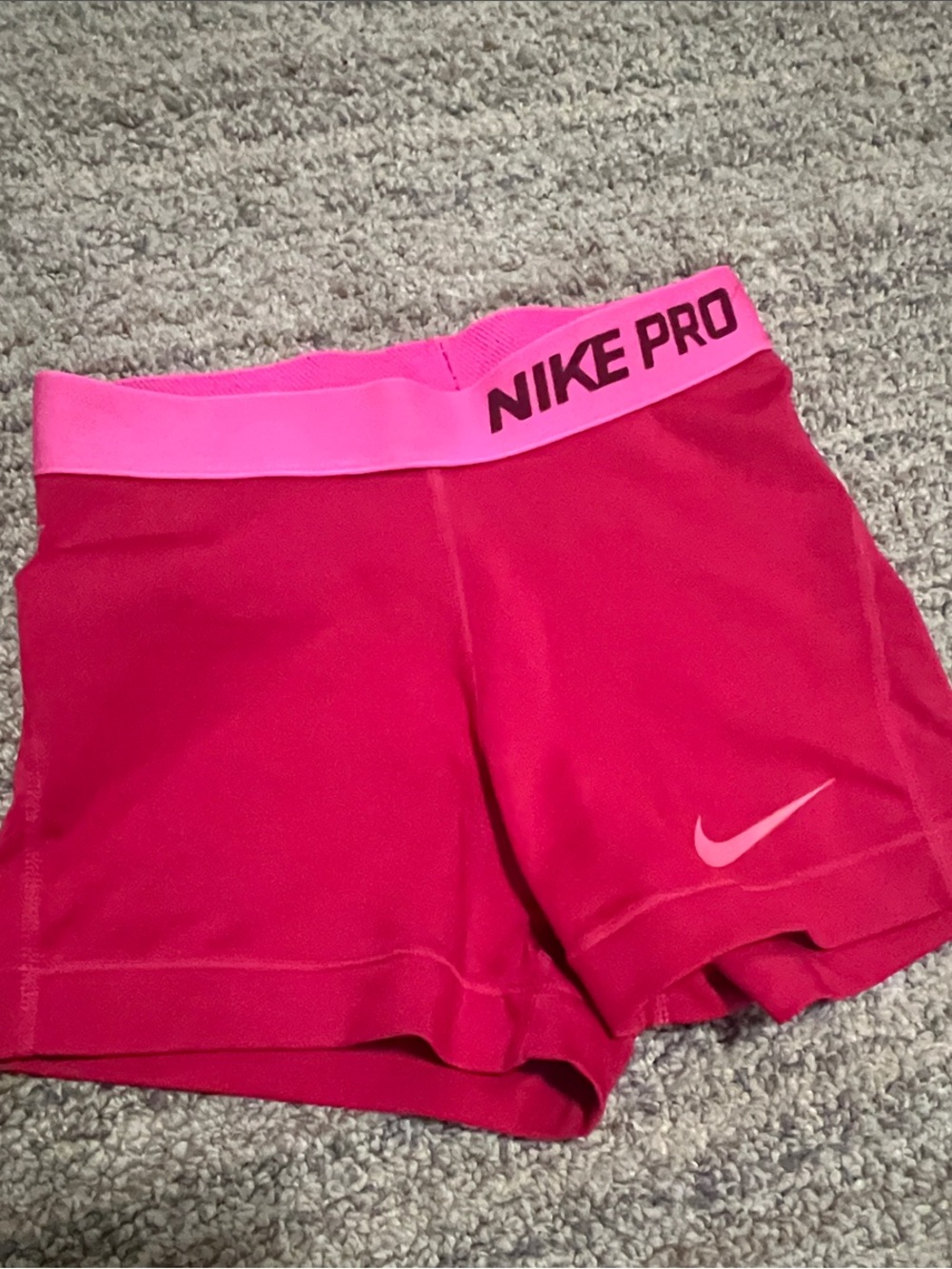 Nike Pro Women's Bright Pink Athletic Shorts